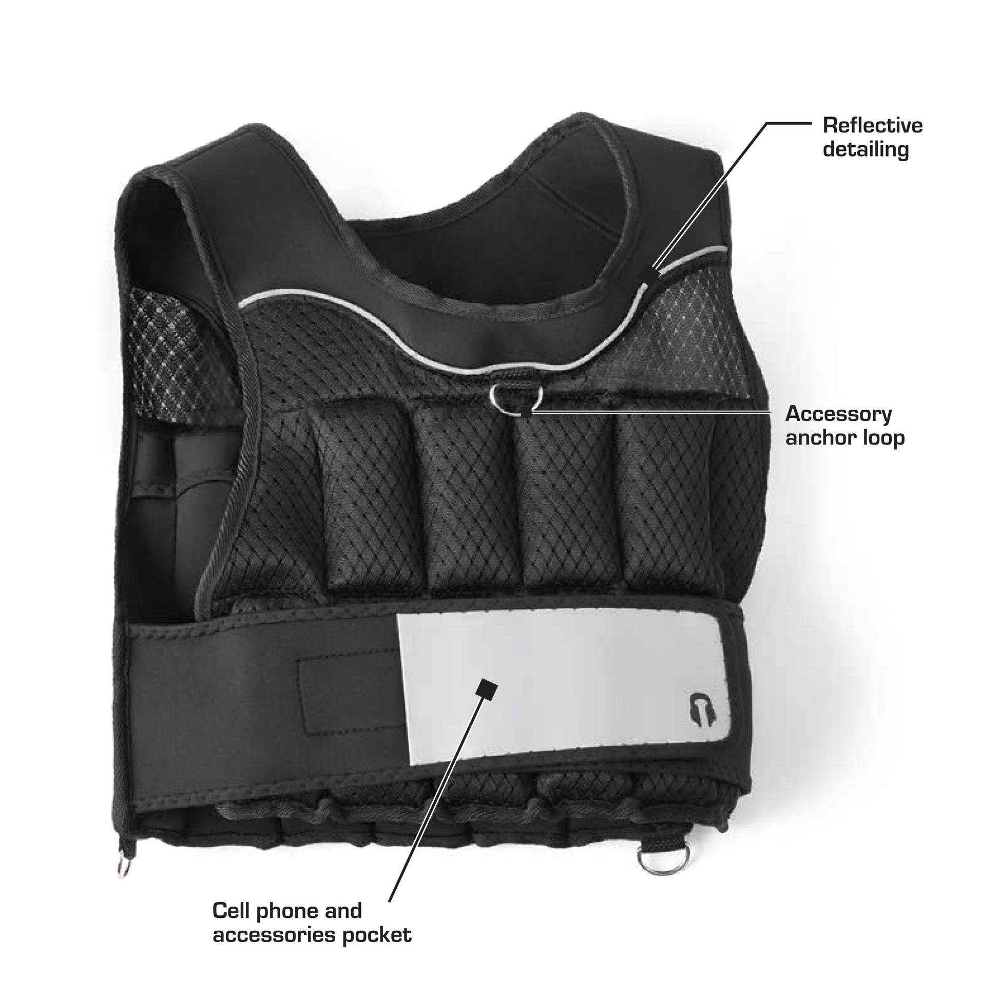 20Lb Adjustable Weighted Training Vest