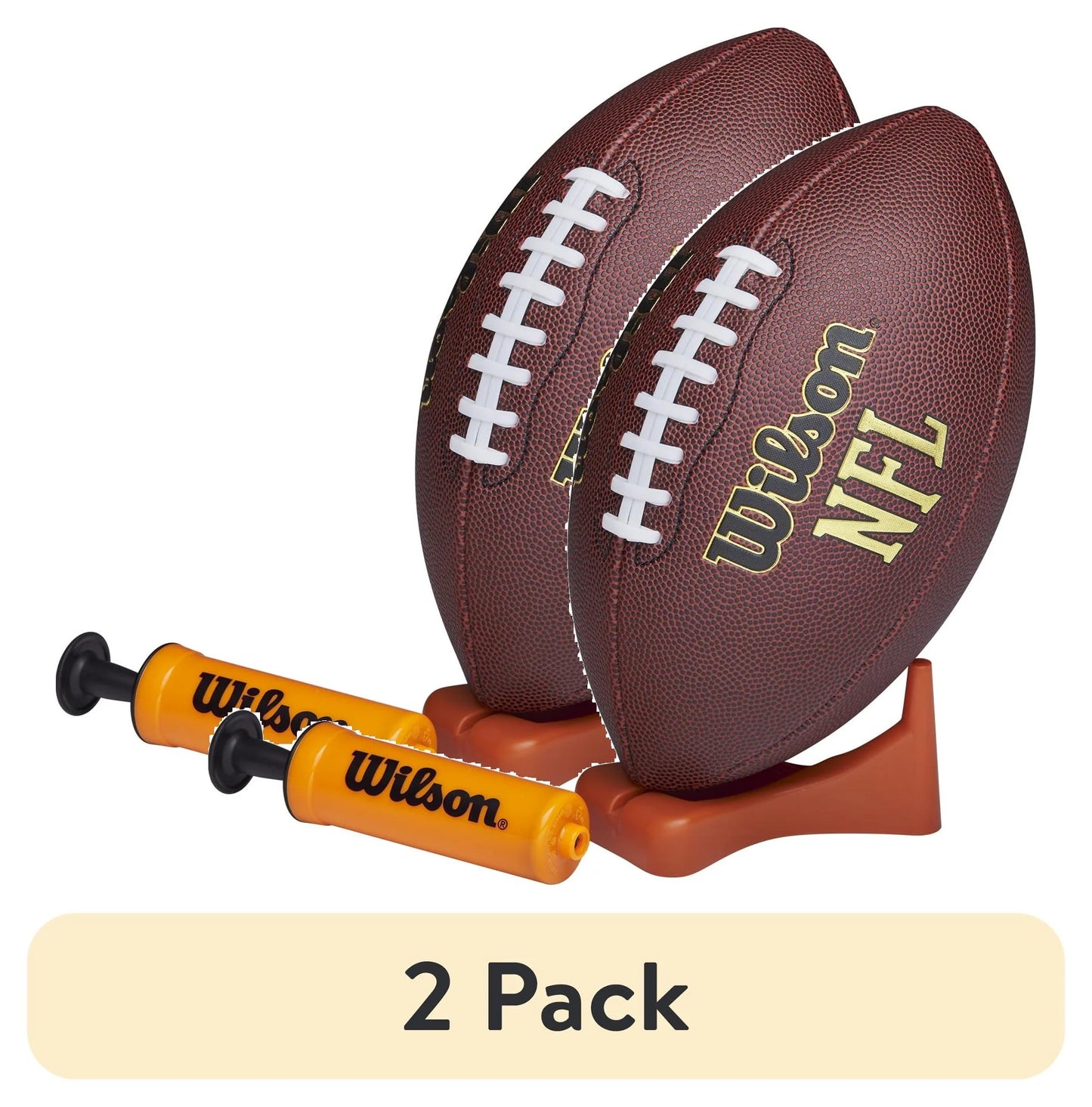 NFL Tailgate Time Football with Pump and Tee, Junior Size