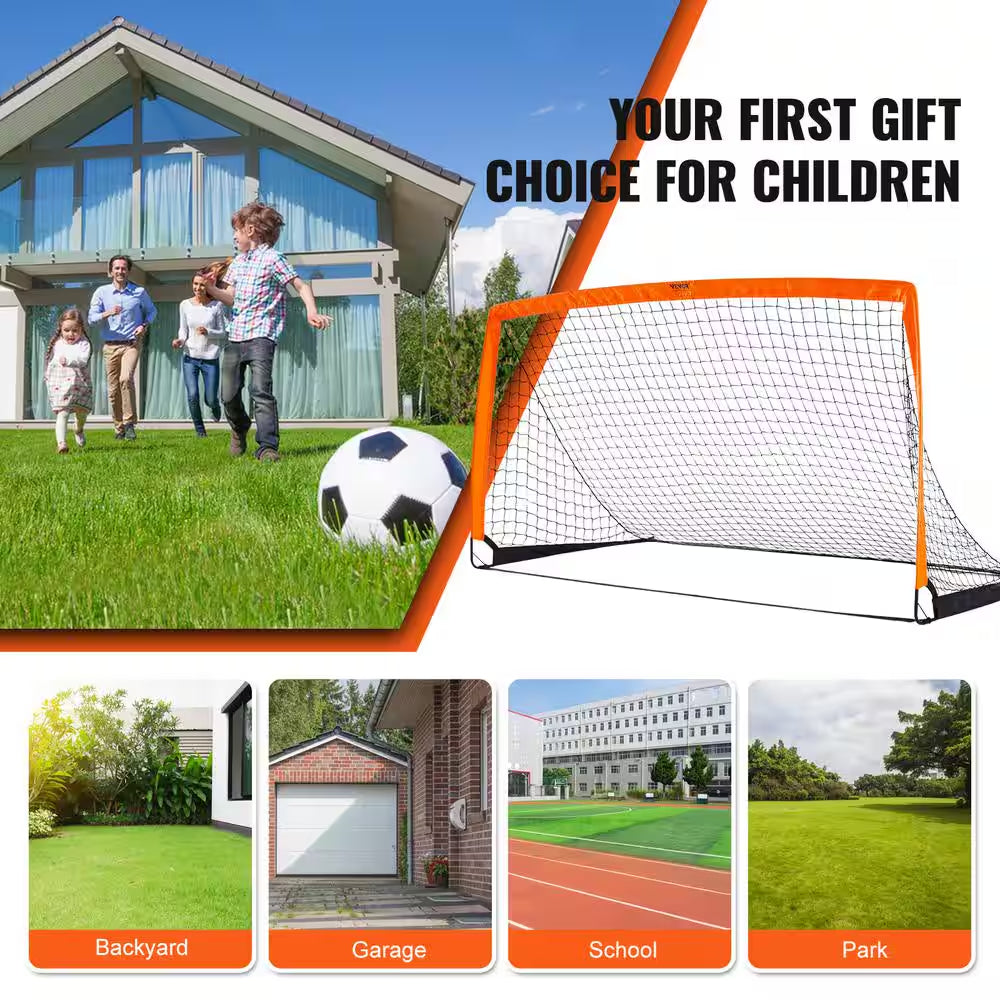 Portable Soccer Goal 6.5 X 3.25 Ft. Kids Backyard Soccer Net Foldable Pop up Practice Soccer Net