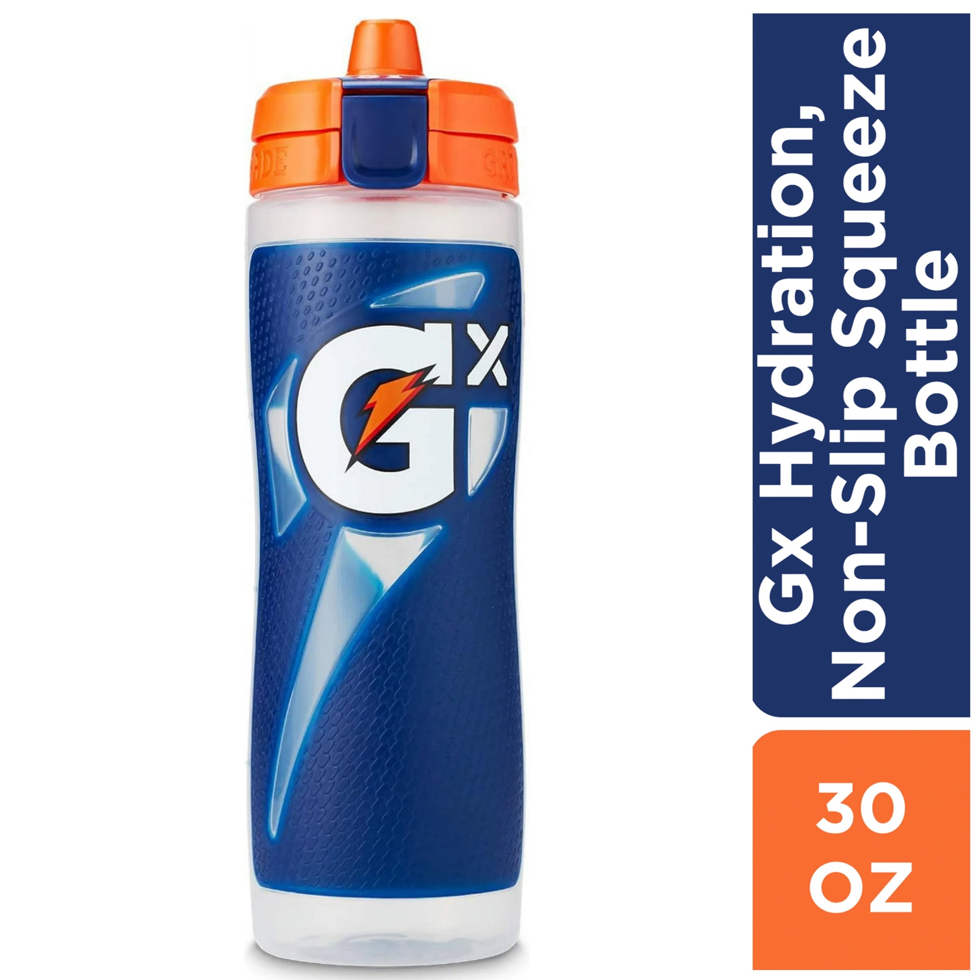 Gx Hydration System, Non-Slip 30Oz Squeeze Bottle - Blue