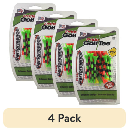 Pride Performance 3-1/4" Striped Fruit Mix Golf Tee, 25 Count