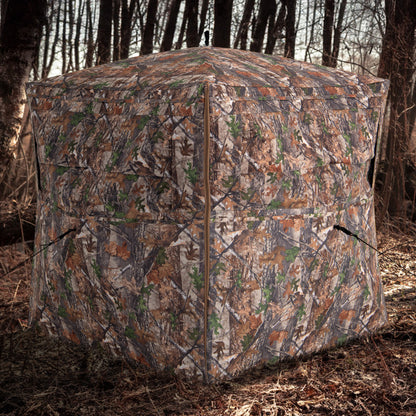 3 Person Portable Pop-Up Ground Hunting Blind with Tie-Downs